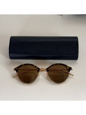 Warby Parker Ames Sunglasses – Whiskey Tortoise & Polished Gold – Browline